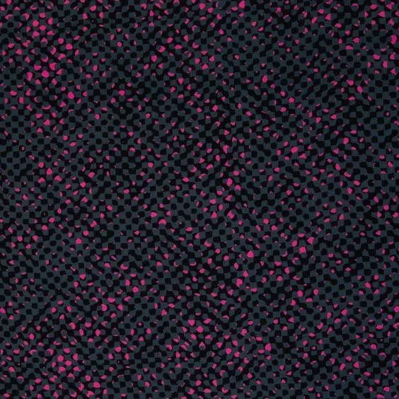 Viscose zwart met roze Fall Grids - Thorsten Berger